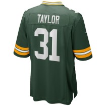 Men's Green Bay Packers Jim Taylor Number 31 Nike Green Game Retired Player Jersey