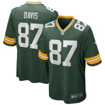 Men's Green Bay Packers Willie Davis Number 87 Nike Green Game Retired Player Jersey