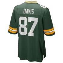 Men's Green Bay Packers Willie Davis Number 87 Nike Green Game Retired Player Jersey