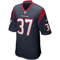 Men's Houston Texans Domanick Williams Number 37 Nike Navy Game Retired Player Jersey