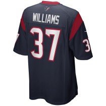 Men's Houston Texans Domanick Williams Number 37 Nike Navy Game Retired Player Jersey