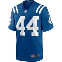 Men's Indianapolis Colts Dallas Clark Number 44 Nike Royal Game Retired Player Jersey