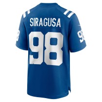 Men's Indianapolis Colts Tony Siragusa Number 98 Nike Royal Game Retired Player Jersey