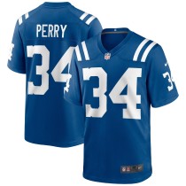 Men's Indianapolis Colts Joe Perry Number 34 Nike Royal Game Retired Player Jersey