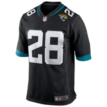 Men's Jacksonville Jaguars Fred Taylor Number 28 Nike Black Game Retired Player Jersey