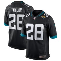 Men's Jacksonville Jaguars Fred Taylor Number 28 Nike Black Game Retired Player Jersey