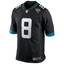 Men's Jacksonville Jaguars Mark Brunell Number 8 Nike Black Game Retired Player Jersey