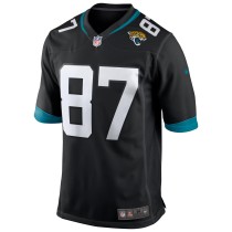 Men's Jacksonville Jaguars Keenan McCardell Number 87 Nike Black Game Retired Player Jersey