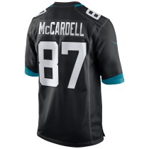 Men's Jacksonville Jaguars Keenan McCardell Number 87 Nike Black Game Retired Player Jersey