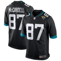 Men's Jacksonville Jaguars Keenan McCardell Number 87 Nike Black Game Retired Player Jersey