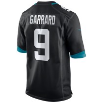 Men's Jacksonville Jaguars David Garrard Number 9 Nike Black Game Retired Player Jersey