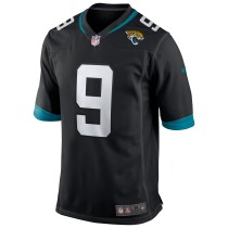 Men's Jacksonville Jaguars David Garrard Number 9 Nike Black Game Retired Player Jersey