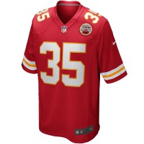 Men's Kansas City Chiefs Christian Okoye Number 35 Nike Red Game Retired Player Jersey