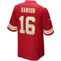 Men's Kansas City Chiefs Len Dawson Number 16 Nike Red Game Retired Player Jersey