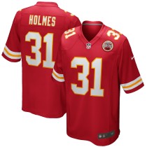 Men's Kansas City Chiefs Priest Holmes Number 31 Nike Red Game Retired Player Jersey