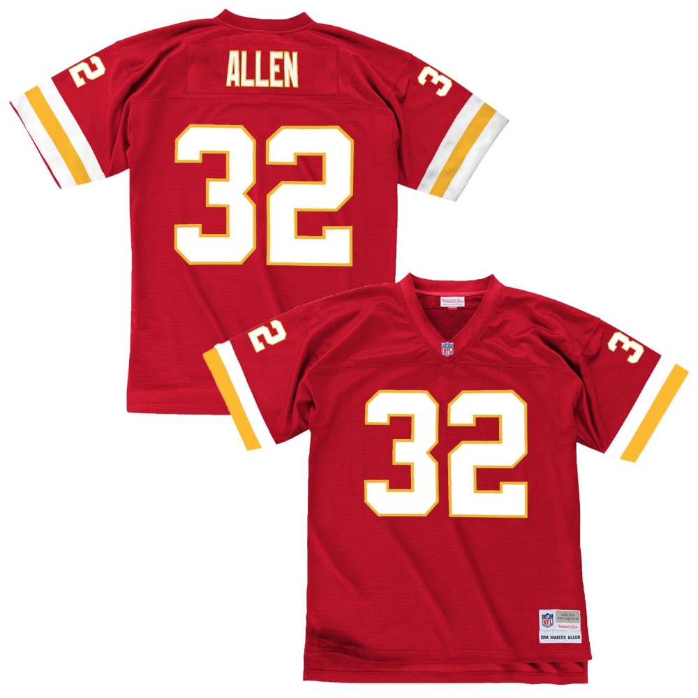 Men's Kansas City Chiefs Marcus Allen Number 32 Mitchell & Ness Red 1994 Retired Player Legacy Replica Jersey