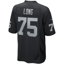 Men's Las Vegas Raiders Howie Long Number 75 Nike Black Game Retired Player Jersey