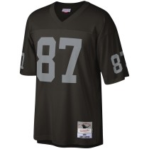 Men's Las Vegas Raiders Dave Casper Number 87 Mitchell & Ness Black Legacy Replica Jersey