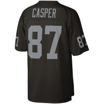 Men's Las Vegas Raiders Dave Casper Number 87 Mitchell & Ness Black Legacy Replica Jersey