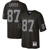 Men's Las Vegas Raiders Dave Casper Number 87 Mitchell & Ness Black Legacy Replica Jersey