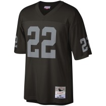 Men's Las Vegas Raiders Mike Haynes Number 22 Mitchell & Ness Black Legacy Replica Jersey