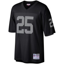 Men's Las Vegas Raiders Fred Biletnikoff Number 25 Mitchell & Ness Black Retired Player Legacy Replica Jersey