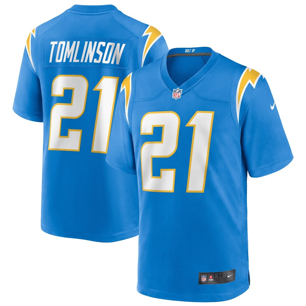 Men's Los Angeles Chargers LaDainian Tomlinson Number 21 Nike Powder Game Retired Player Jersey