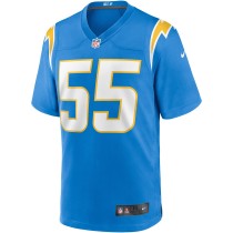 Men's Los Angeles Chargers Junior Seau Number 55 Nike Powder Blue Game Retired Player Jersey