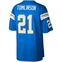 Men's Los Angeles Chargers LaDainian Tomlinson Number 21 Mitchell & Ness Powder Blue Legacy Replica Jersey