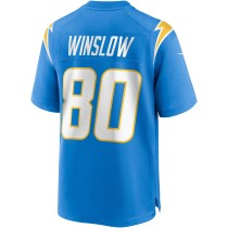 Men's Los Angeles Chargers Kellen Winslow Number 80 Nike Powder Game Retired Player Jersey