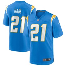 Men's Los Angeles Chargers John Hadl Number 21 Nike Powder Blue Game Retired Player Jersey