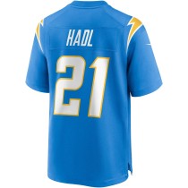 Men's Los Angeles Chargers John Hadl Number 21 Nike Powder Blue Game Retired Player Jersey