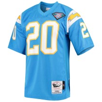 Men's Los Angeles Chargers 1994 Natrone Means Number 20 Mitchell & Ness Powder Blue Authentic Throwback Retired Player Jersey