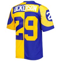 Men's Los Angeles Rams Eric Dickerson Number 29 Mitchell & Ness Royal/Gold 1984 Split Legacy Replica Jersey