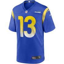 Men's Los Angeles Rams Kurt Warner Number 13 Nike Royal Game Retired Player Jersey