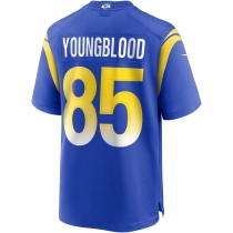 Men's Los Angeles Rams Jack Youngblood Number 85 Nike Royal Game Retired Player Jersey