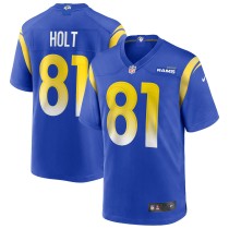 Men's Los Angeles Rams Torry Holt Number 81 Nike Royal Game Retired Player Jersey