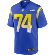 Men's Los Angeles Rams Merlin Olsen Number 74 Nike Royal Game Retired Player Jersey