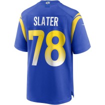 Men's Los Angeles Rams Jackie Slater Number 78 Nike Royal Game Retired Player Jersey