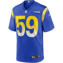 Men's Los Angeles Rams London Fletcher Number 80 Nike Royal Game Retired Player Jersey