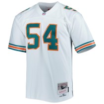 Men's Miami Dolphins Zach Thomas Number 54 Mitchell & Ness Legacy Replica Jersey