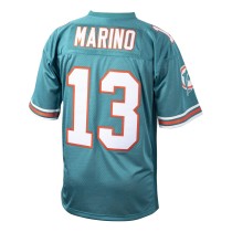 Men's Miami Dolphins 1994 Dan Marino Number 13 Mitchell & Ness Aqua Authentic Throwback Retired Player Jersey