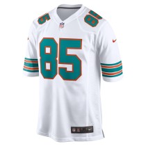 Men's Miami Dolphins Mark Duper Number 85 Nike Aqua Game Retired Player Jersey