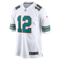 Men's Miami Dolphins Bob Griese Number 12 Nike Aqua Game Retired Player Jersey