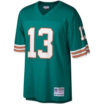 Men's Miami Dolphins Dan Marino Number 13 Mitchell & Ness Aqua 1984 Retired Player Legacy Replica Jersey