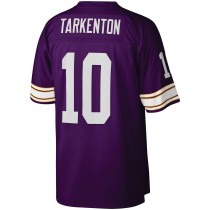 Men's Minnesota Vikings Fran Tarkenton Number 10 Mitchell & Ness Purple Legacy Replica Jersey