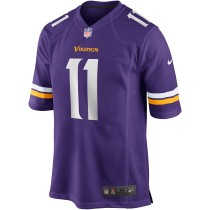 Men's Minnesota Vikings Daunte Culpepper Number 11 Nike Purple Game Retired Player Jersey