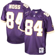 Men's Minnesota Vikings 1998 Randy Moss Number 84 Mitchell & Ness Purple Authentic Throwback Retired Player Jersey