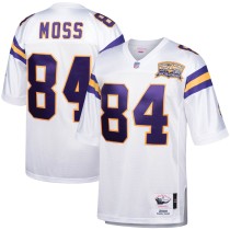 Men's Minnesota Vikings 2000 Randy Moss Number 84 Mitchell & Ness White Authentic Throwback Retired Player Jersey