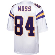 Men's Minnesota Vikings 2000 Randy Moss Number 84 Mitchell & Ness White Authentic Throwback Retired Player Jersey